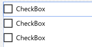 配置したCheckBox