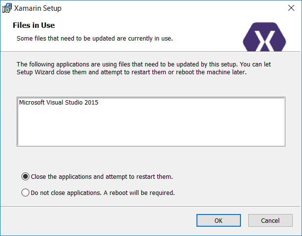 Visual Studio起動中に表示されるダイアログ